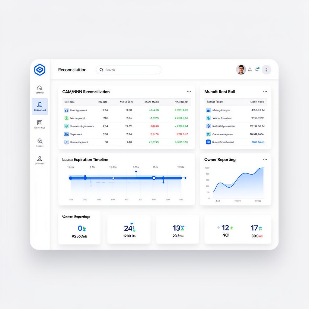 Commercial Property Management Software + AI dashboard inside Pickspace