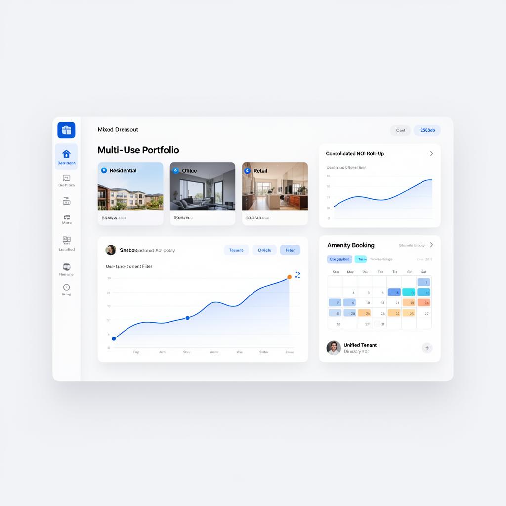 Mixed-Use Properties dashboard inside Pickspace