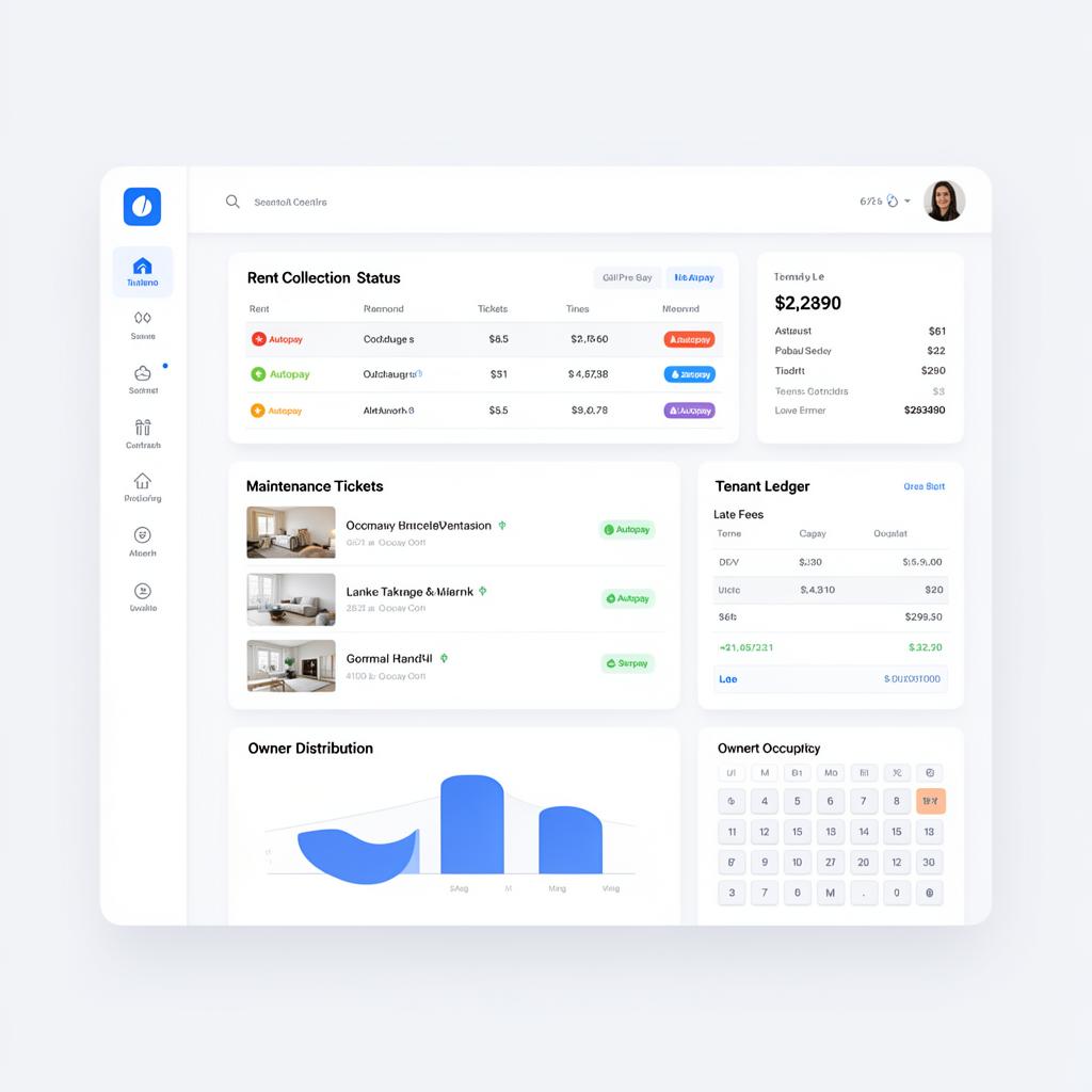 Residential Property Management dashboard inside Pickspace